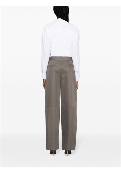 Grey adjustable herringbone trousers - women ALEXANDER WANG | 1WC1244086531